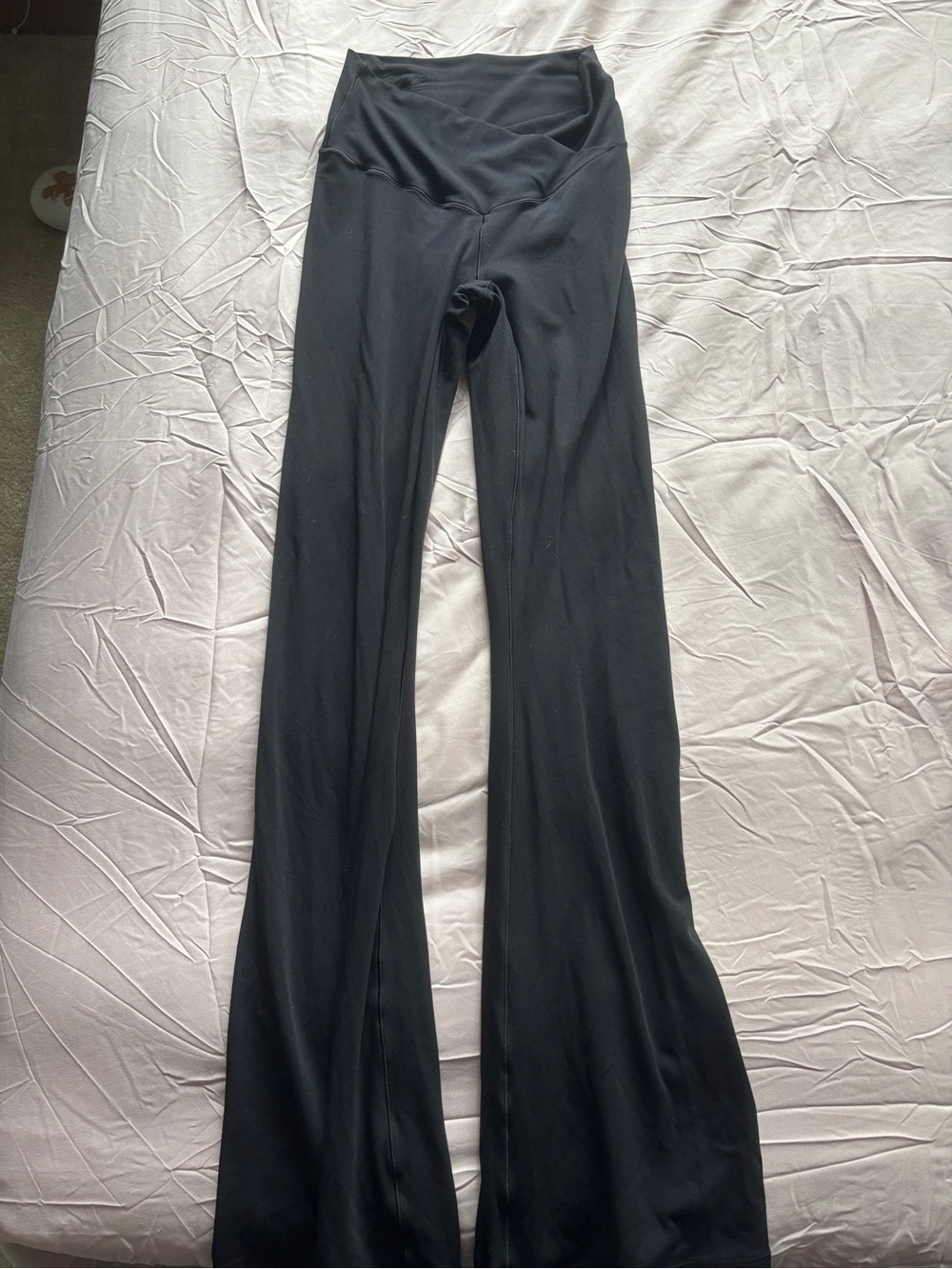 aerie Black High-Rise Wide Leggings